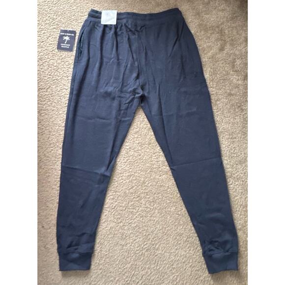 Surf and Swim Company Navy waffle Knit Pull-on Joggers US Large New NWTs - Picture 1 of 11